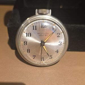 Westclox Pocket Ben Silver Pocket Watch - Silver Dial